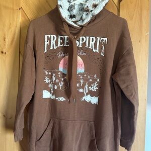 Free Spirit Brown Hoodie